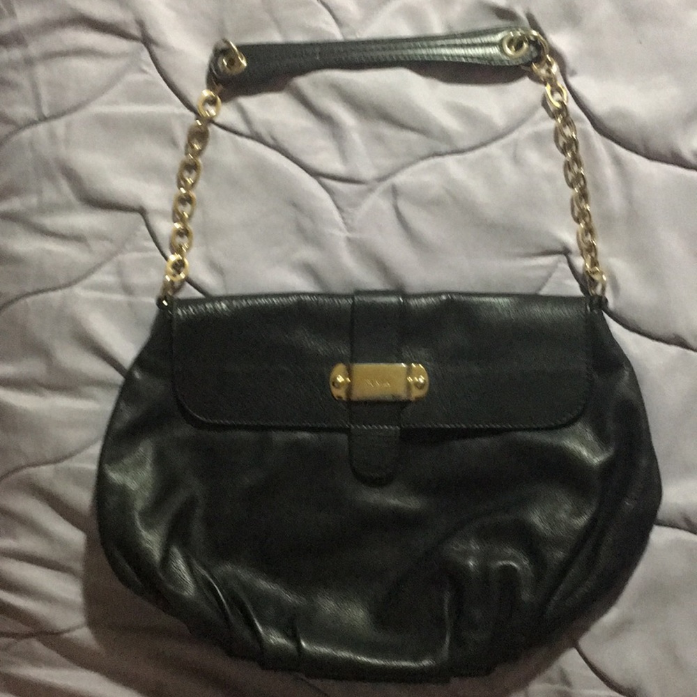 FURLA Leather chain strap mini bag.